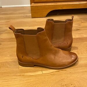 Frye tan booties